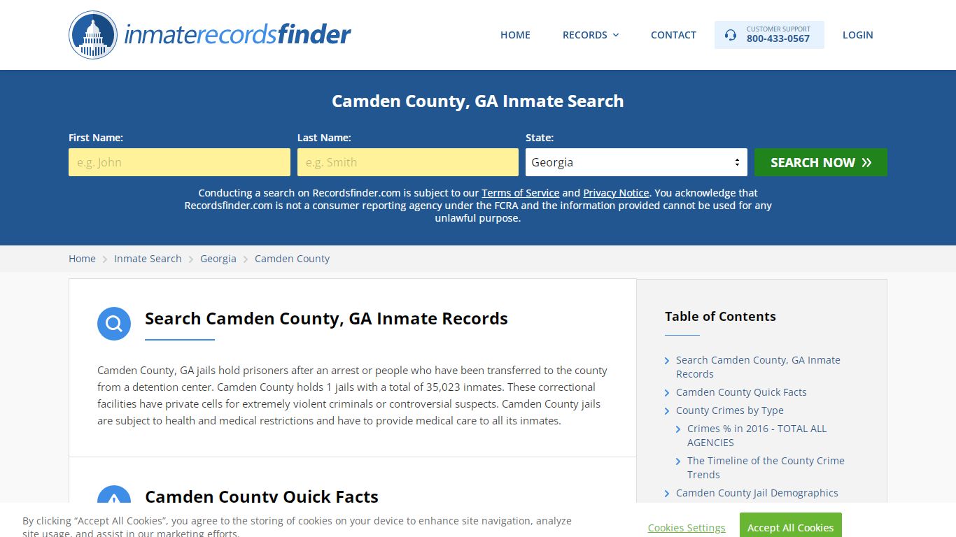 Camden County, GA Inmate Lookup & Jail Records Online