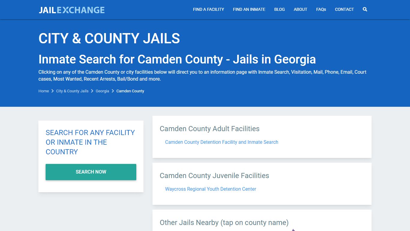 Camden County Jail Inmates | Arrests | Mugshots | GA